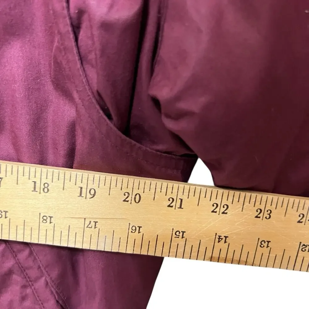 Members Only Jacket Mens Sz L Bomber Racer‎ Full Zip Pockets 80s Maroon Al Bundy